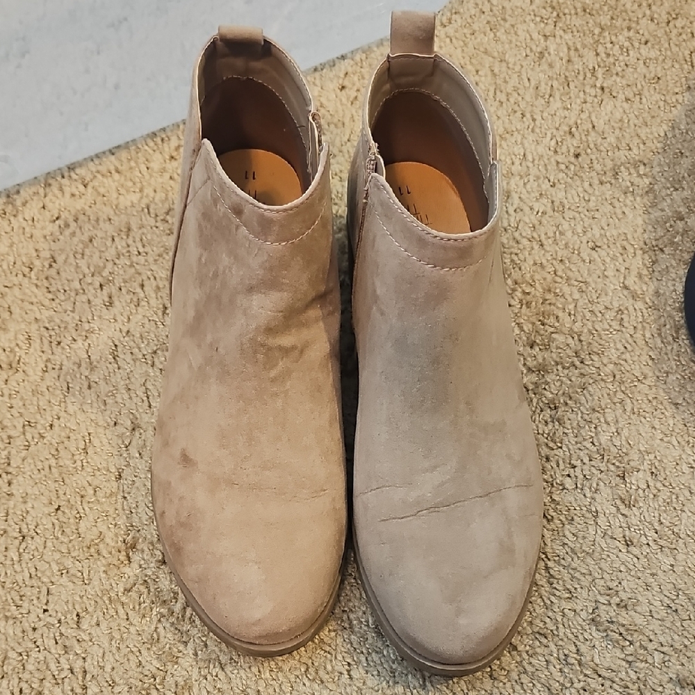 Time and Tru Tan Ankle Boots